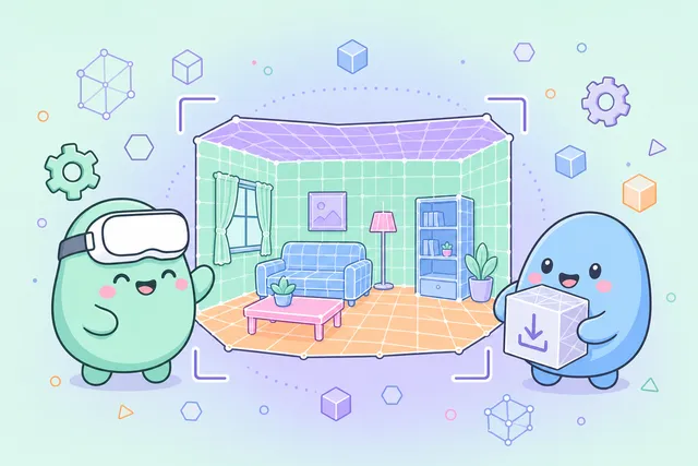 WebXR ルームスキャン & GLB 書き出し