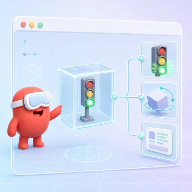 glTFに動作ロジックを持たせるKHR_interactivity──WebXRとの役割分担を整理
